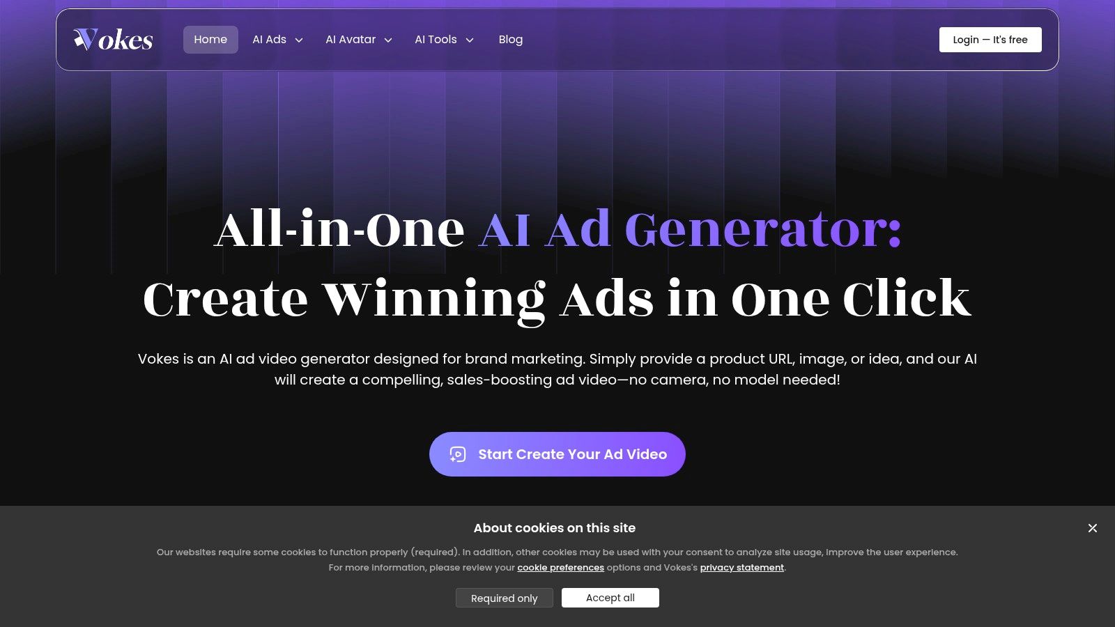 Vokes AI – AI Ad Video Generator