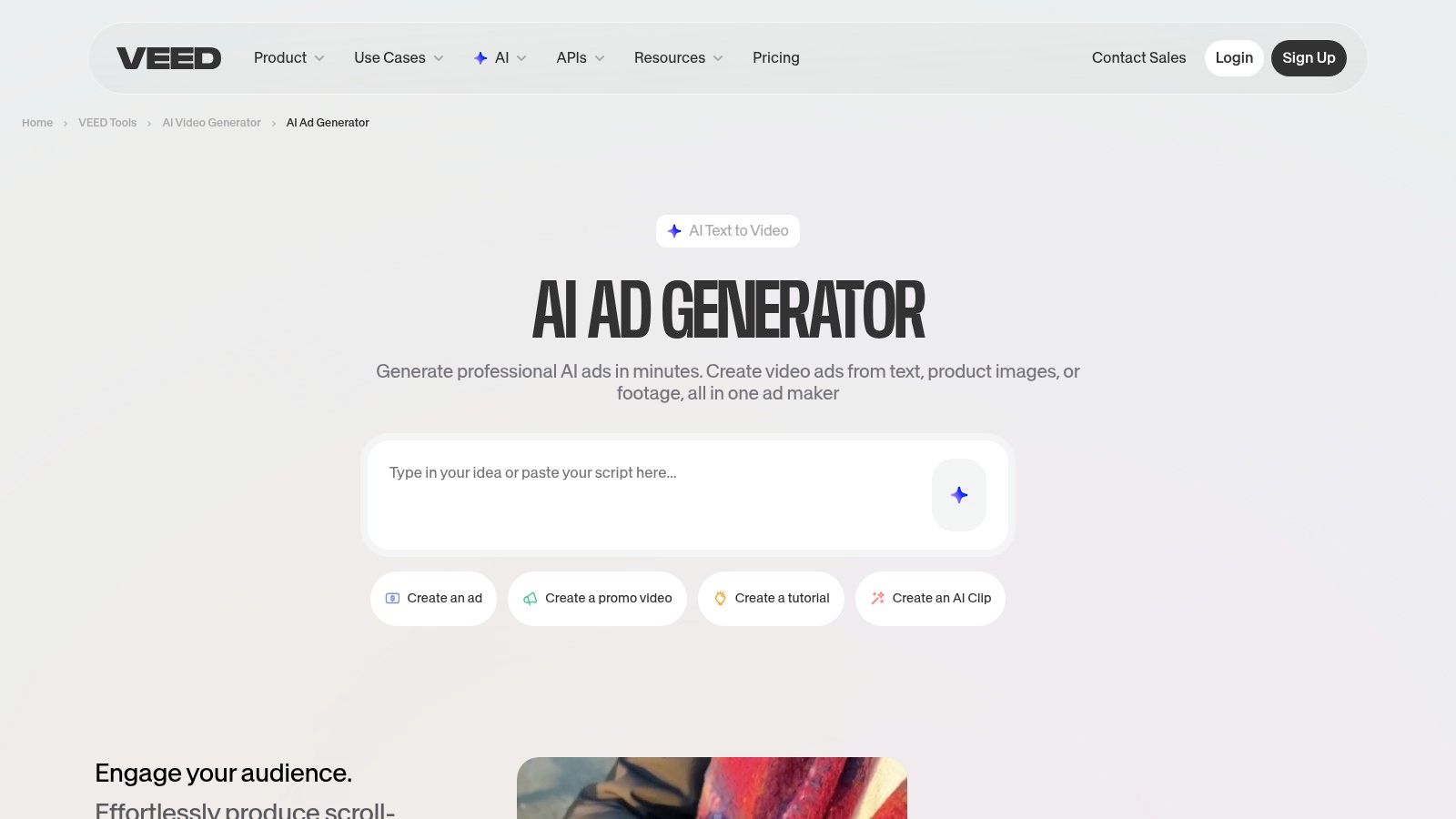 VEED – AI Ad Generator